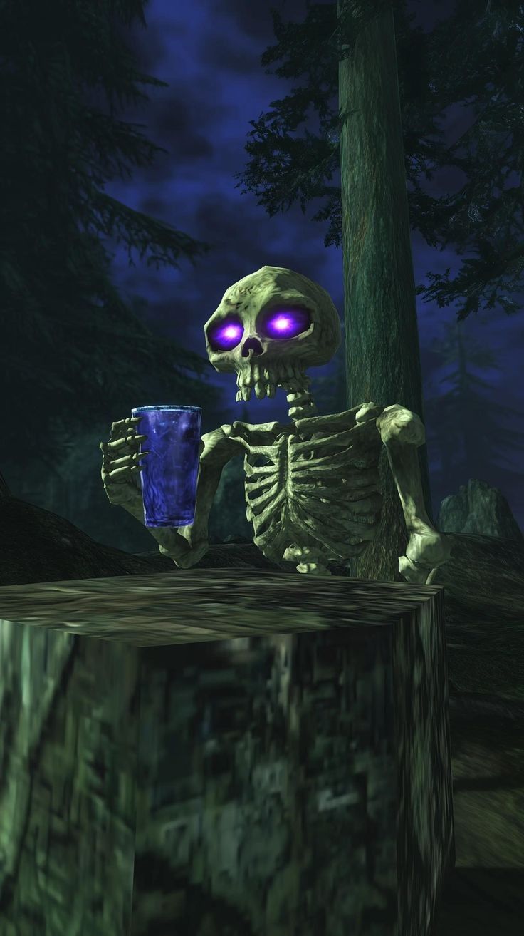 A Drunk Skeleton